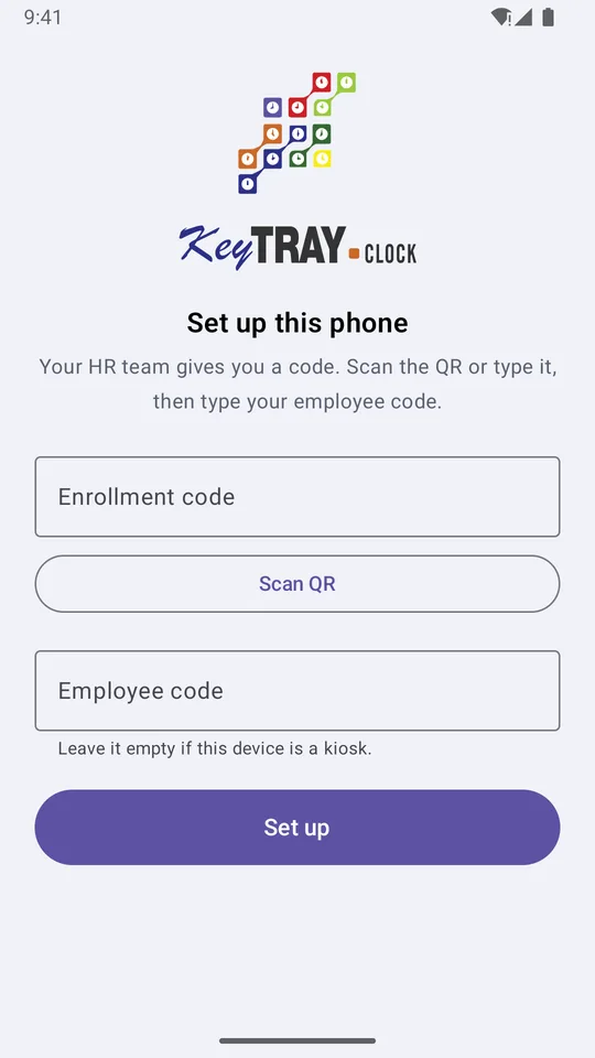 KeyTray Clock